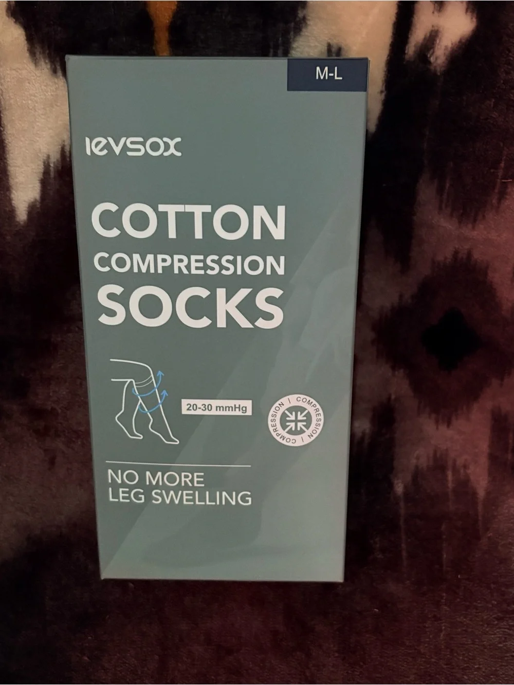 LEVSOX Cotton Compression Socks 20-30 mmHg Unisex
